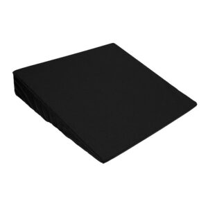 SAHAG Keilkissen mit Bezug 38x38x8cm schwarz