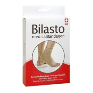 BILASTO Fussgelenkbandage XL Ferse geschloss beige