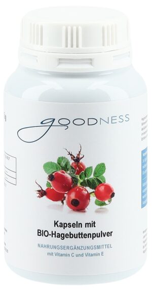 GOODNESS BIO-Hagebuttenpulver Kaps 600 mDs 150 Stk