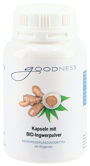 GOODNESS BIO-Ingwerpulver Kaps 400 mg Ds 90 Stk