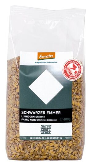 NATURKRAFTWERKE Schwarzer Emmer Demeter Btl 400 g