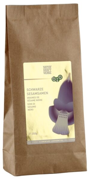 NATURKRAFTWERKE Schwarze Sesamsamen Bio/kbA  250 g