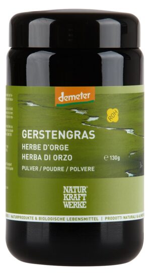 NATURKRAFTWERKE Gerstengras Pulver Demeter   130 g