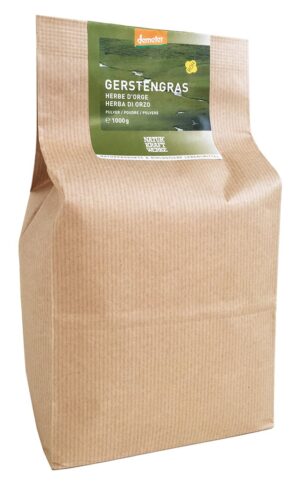 NATURKRAFTWERKE Gerstengras Pulver Demeter 1000 g