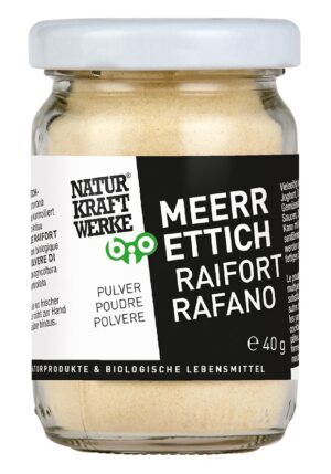 NATURKRAFTWERKE Meerrettich Pulver Bio Glas 40 g