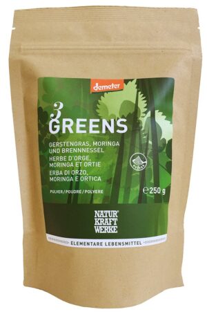 NATURKRAFTWERKE 3Greens Pulver Demeter 250 g