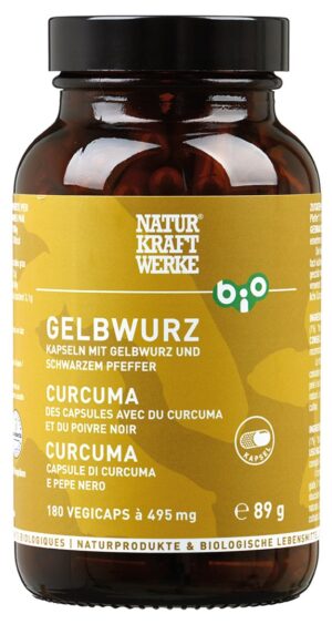 NATURKRAFTWERKE Gelbwurz Vegicaps Bio      180 Stk