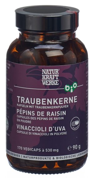 NATURKRAFTWERKE Traubenkerne Vegicaps Bio 170 Stk