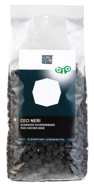 NATURKRAFTWERKE Schwarze Kichererbsen Bio 400 g
