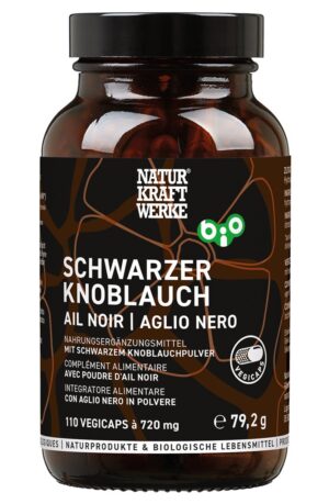 NATURKRAFTWERKE Schwarz Knobl Vegicaps Bio 110 Stk