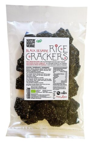 NATURKRAFTWERKE Rice Crackers Black Sesa Bio 60 g