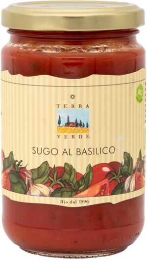 TERRA VERDE Sugo al Basilico            Glas 290 g