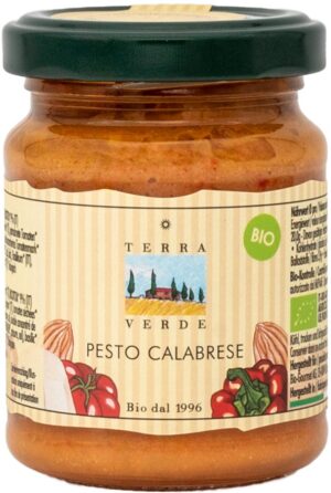 TERRA VERDE Pesto Calabrese             Glas 120 g