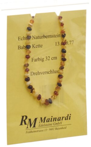 MAINARDI Natur Bernstein 32cm farbig Drehverschl
