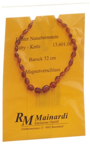 MAINARDI Natur Bernstein 32cm Barock Magnetversch
