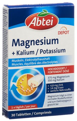 ABTEI Magnesium + Kalium Depot Tabl (nBlist 30 Stk