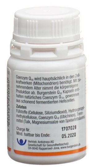 BURGERSTEIN Coenzym Q10 Kaps 30 mg          60 Stk