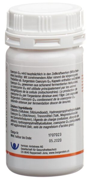 BURGERSTEIN Coenzym Q10 Kaps 30 mg         180 Stk