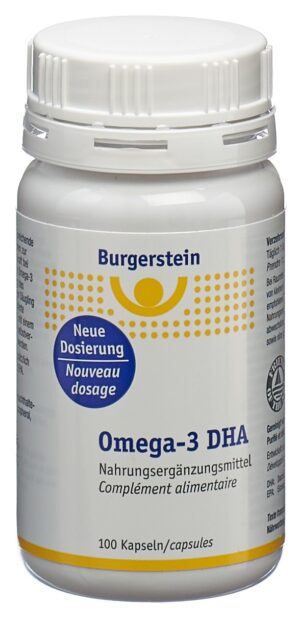 BURGERSTEIN Omega-3 DHA Weichkaps       Ds 100 Stk