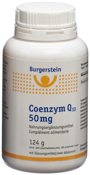 BURGERSTEIN Coenzym Q10 Lutschtabl 50 mgDs 100 Stk