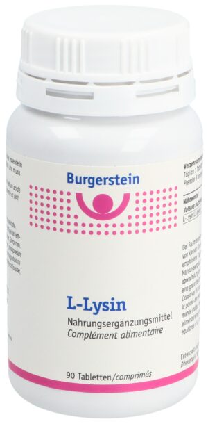 BURGERSTEIN L-Lysin Tabl                 Ds 90 Stk