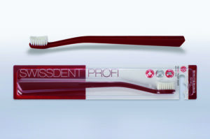 SWISSDENT Whitening Zahnbuerste rot soft