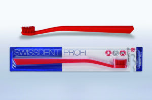 SWISSDENT Colours Zahnbuerste rot soft-med