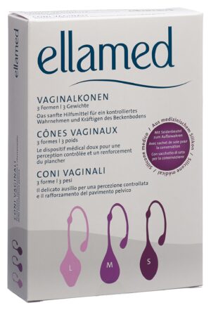 ELLAMED Vaginalkonen 3 Formen / 3 Gewichte   3 Stk
