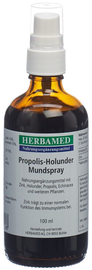 HERBAMED Propolis-Holunder Mundspray    Spr 100 ml