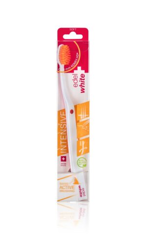 EDEL+WHITE Flosserbrush Zahnbuerste Soft Intensiv