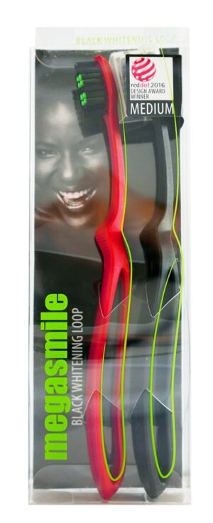 MEGASMILE Black Whitening LOOP Zahnbuerste
