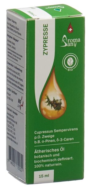 AROMASAN Zypresse Äth/Öl in Schachtel Bio 15 ml