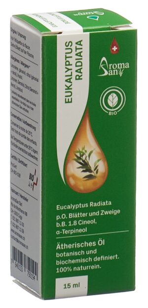 AROMASAN Eukalyptus radia Äth/Öl Schacht Bio 15 ml