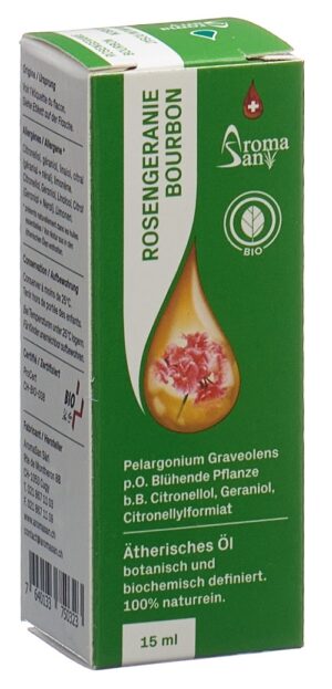 AROMASAN Rosengeranie Äth/Öl Schachtel Bio 15 ml