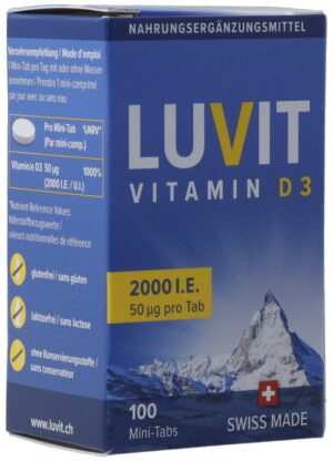 LUVIT Vitamin D3 Mini-Tabs 2000 IE      Ds 100 Stk