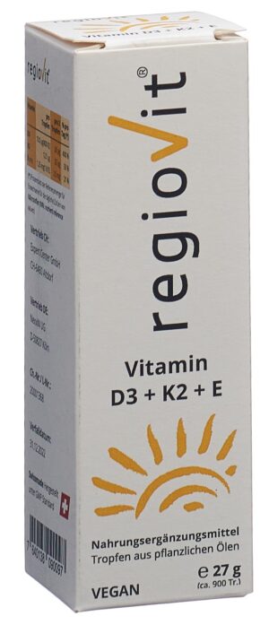 REGIOVIT Vitamin D3 + K2 + E Tropfen          27 g