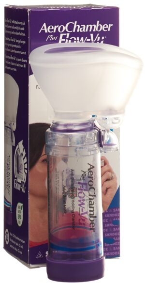 AEROCHAMBER PLUS Flow-Vu kleine Maske violett