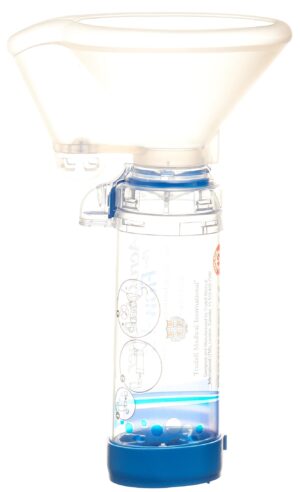 AEROCHAMBER PLUS Flow-Vu grosse Maske blau