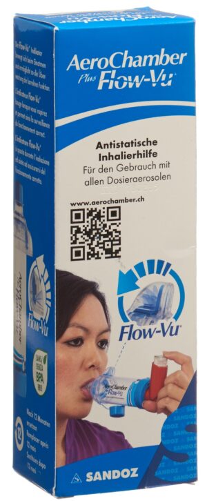 AEROCHAMBER PLUS Flow-Vu ohne Maske blau