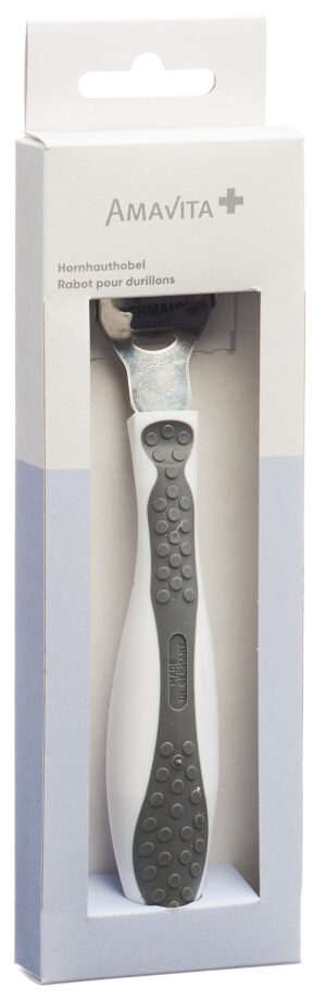 AMAVITA Beauty Hornhauthobel Softtouch grau