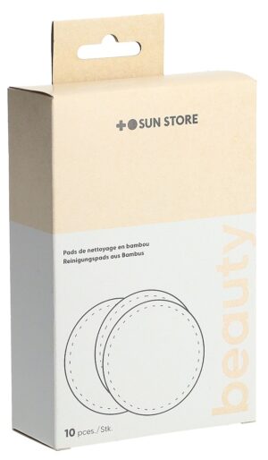 SUN STORE Beauty Reinig-Pads Bamb m Waschbe 10 Stk