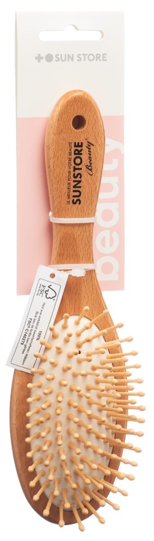 SUN STORE Beauty Holzbürste gross oval Buchenh