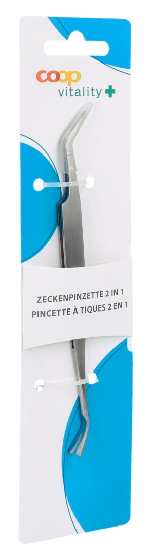 COOP VITALITY Zeckenpinzette 2in1 Inox