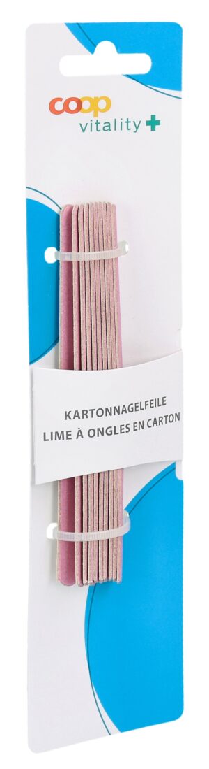 COOP VITALITY Kartonnagelfeile 12cm         10 Stk