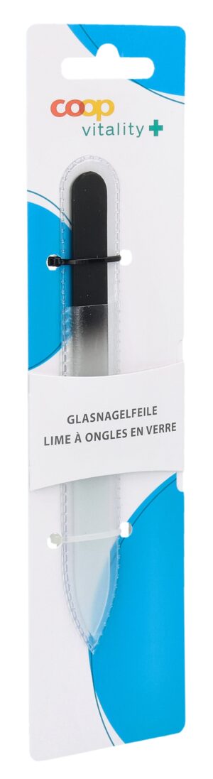 COOP VITALITY Glasnagelfeile 14cm schwarz