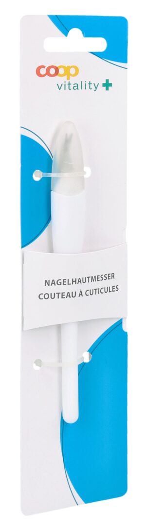 COOP VITALITY Nagelhautmesser weiss