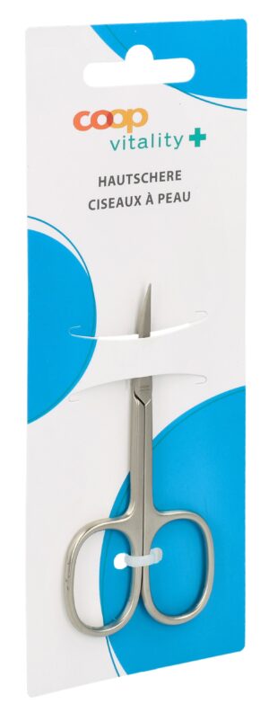 COOP VITALITY Hautschere 9cm vernickelt matt