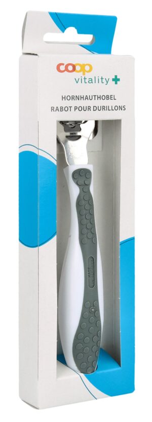 COOP VITALITY Hornhauthobel Softtouch grau