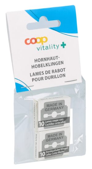 COOP VITALITY Hornhauthobelklingen        2 10 Stk