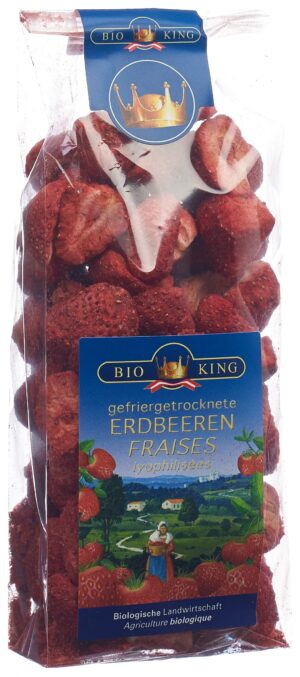 BIOKING Erdbeeren gefriergetrocknet       Btl 40 g